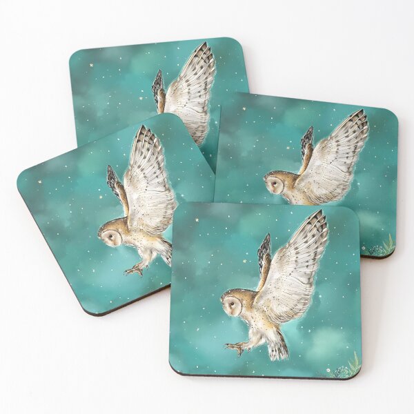 Item preview, Barn Owl in Flight designed and sold by sunshinewill.
