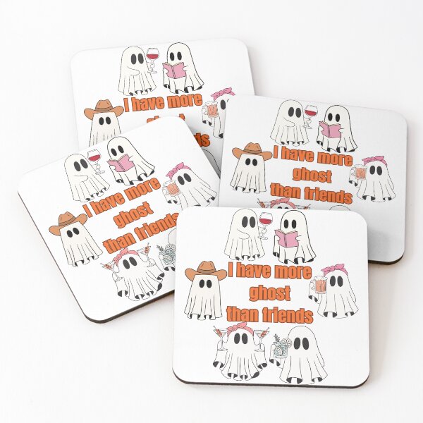 Item preview, I Have More Ghosts Than Friends Funny Colorful Ghost Design designed and sold by JudithLatko.