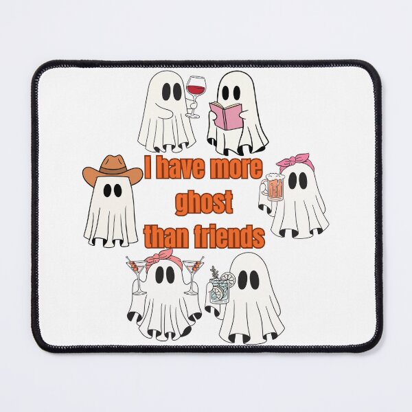 Item preview, I Have More Ghosts Than Friends Funny Colorful Ghost Design designed and sold by JudithLatko.