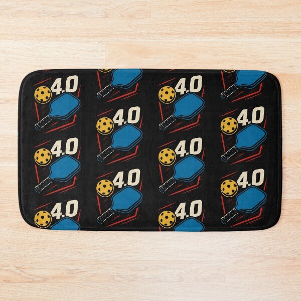 Item preview, Pickleball Player Rating 4.0 Blue Paddle with Red lines  designed and sold by LovingJoyfully.