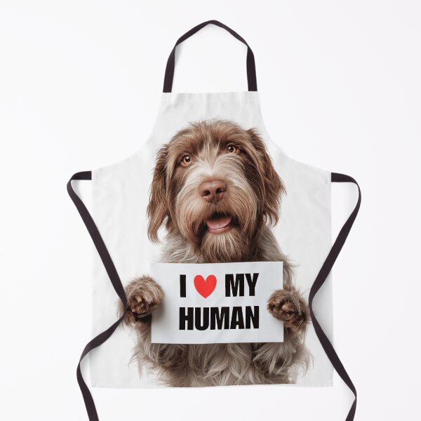 Item preview, Cute Spinone Italiano dog with Signboard I love my Human designed and sold by LazyOwlStore.