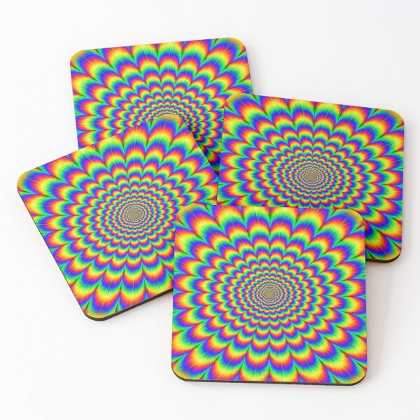 Item preview, Psychedelic Radial Optical Illusion – Vivid Hypnotic Pattern Art designed and sold by nigejohn.