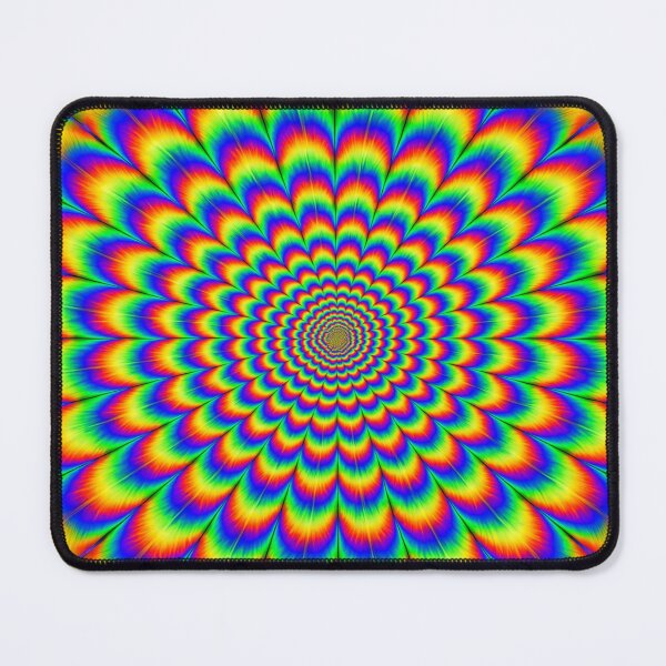 Item preview, Psychedelic Radial Optical Illusion – Vivid Hypnotic Pattern Art designed and sold by nigejohn.