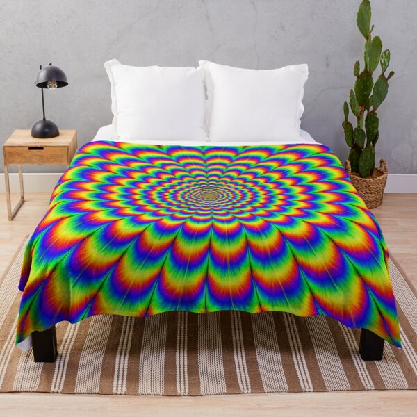Item preview, Psychedelic Radial Optical Illusion – Vivid Hypnotic Pattern Art designed and sold by nigejohn.