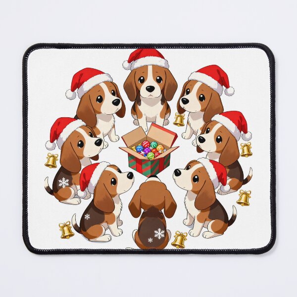 Item preview, Beagle Merry Christmas designed and sold by forget45studio.