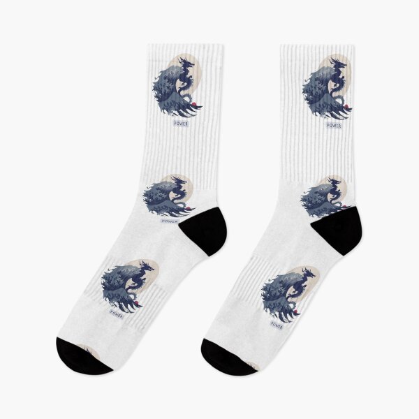 Item preview, Power Dragon Wave and Moon Design – Fantasy Japanese Mythology Artwork designed and sold by WovennDesigns.