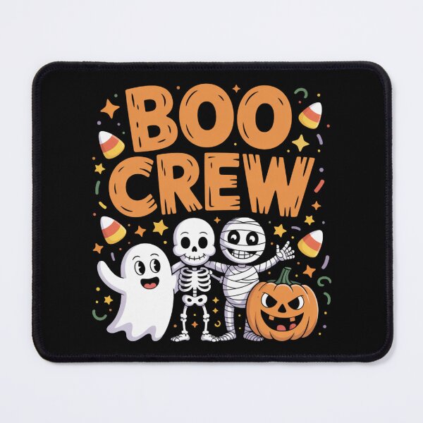 Item preview, The Spook-Tacular Trio A playful and fun design with a group of Halloween hooligans. A ghost, an alien mummy, and an alien are all together with pumpkins, causing a bit of spooky trouble. designed and sold by Grang Art Artistic Designs.