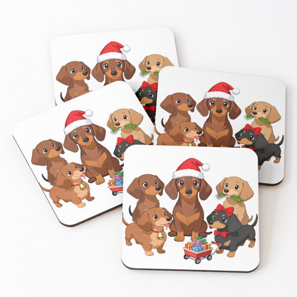 Item preview, Dachshund Merry Christmas designed and sold by forget45studio.