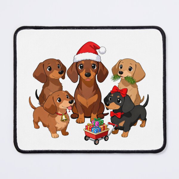 Item preview, Dachshund Merry Christmas designed and sold by forget45studio.