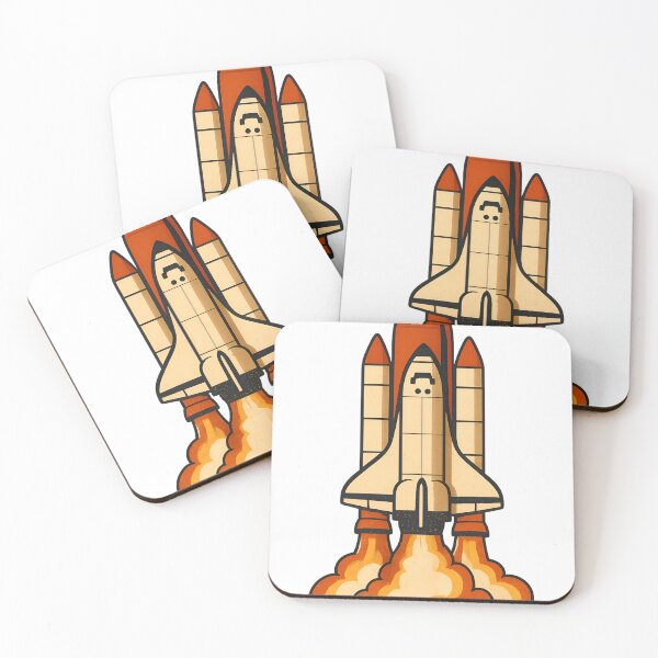 Item preview, Retro Sci-Fi Rocket Illustration | Vintage Space Shuttle Design designed and sold by Pixcelcosmic.