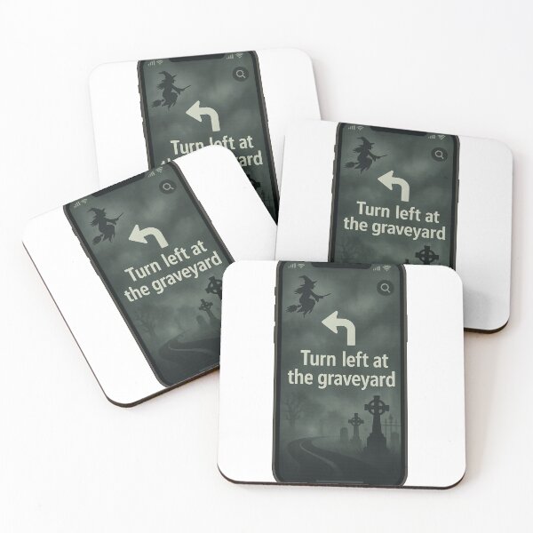 Item preview, Witch’s GPS – Turn Left at the Graveyard designed and sold by DailyDrivesct.