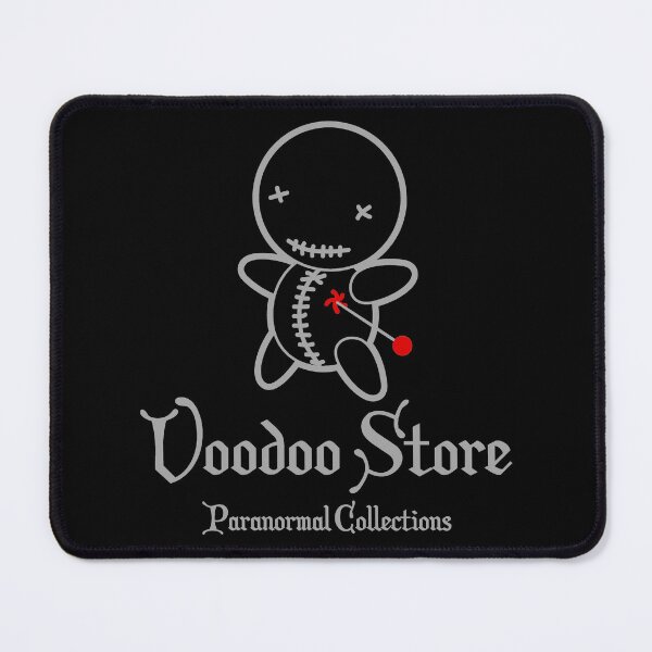 Item preview, Gothic Voodoo Doll White Outline Pin designed and sold by Voodoo Store Paranormal Collections.