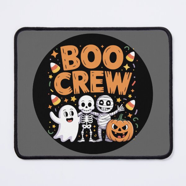 Item preview, Ghoulish Crew: This colorful and whimsical design features a group of spooky friends from outer space. designed and sold by Camel & Quirk.