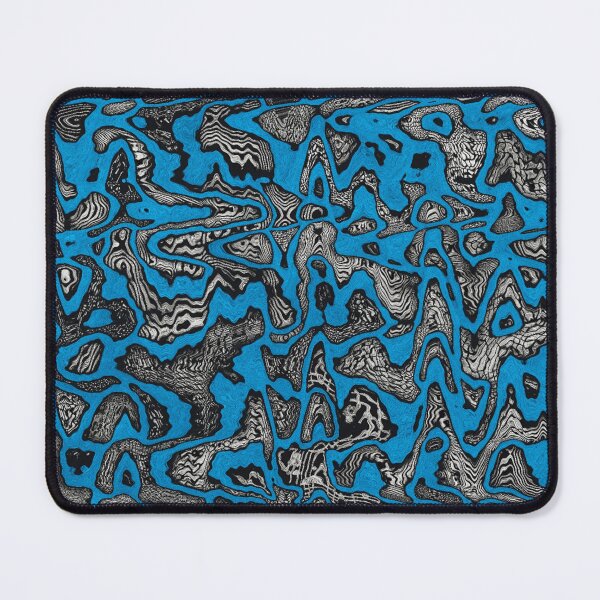 Item preview, Blue openwork line landscape designed and sold by Sigtrix.