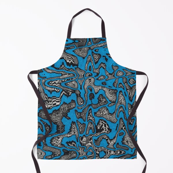 Item preview, Blue openwork line landscape designed and sold by Sigtrix.
