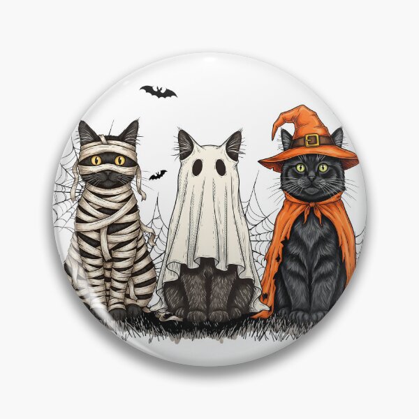 Item preview, Halloween Trio Cats designed and sold by Plotterzebra.