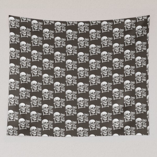Item preview, Boned Out of My Mind Skull  Bones Graphic designed and sold by Wesley Evans.