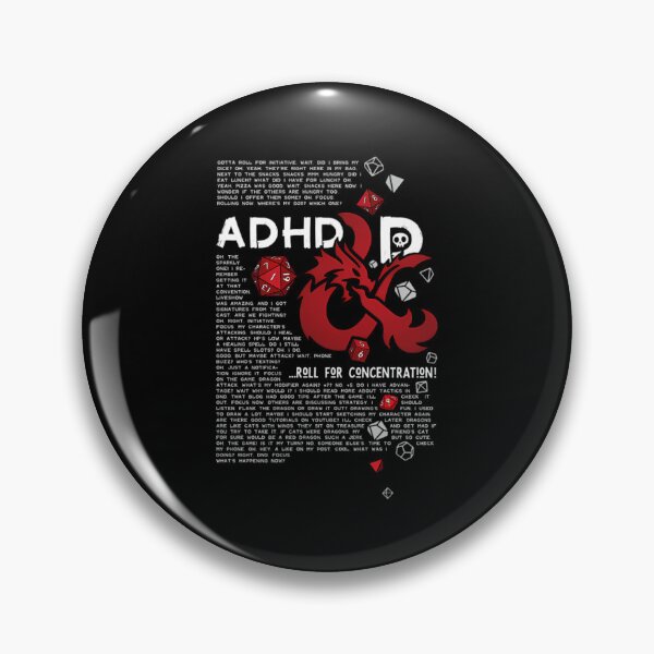 Artikelvorschau, Adhdd-Rolle für Konzentration Dnd (für Schwarz) entworfen und verkauft von JaedenThiel.