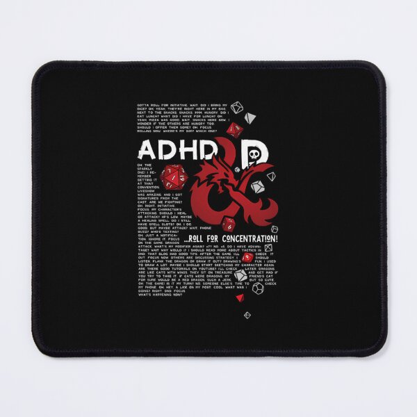 Item preview,  Adhdd  Roll For Concentration  Dnd (For Black)  designed and sold by JaedenThiel.