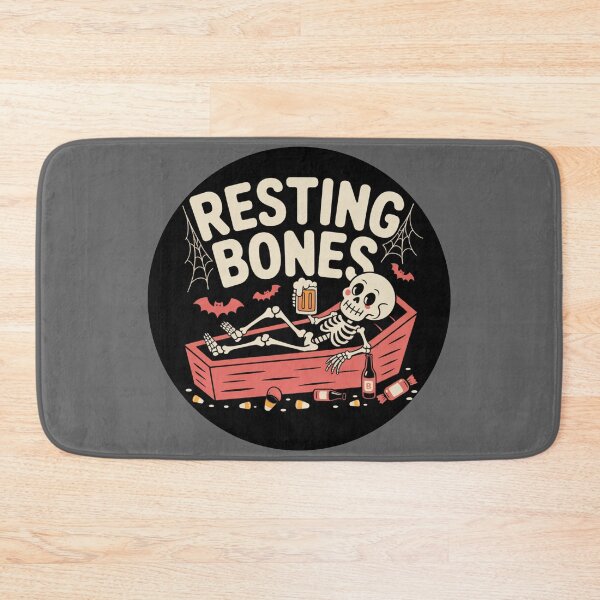 Item preview, The Chilling Skeleton: This colorful and whimsical design features a group of spooky friends from outer space. designed and sold by Grang Art Artistic Designs.