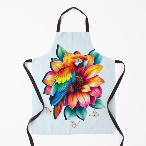 Item preview, Wild Amazon Parrot with Exotic Flowers – Vibrant Jungle Art designed and sold by Naturalite19.