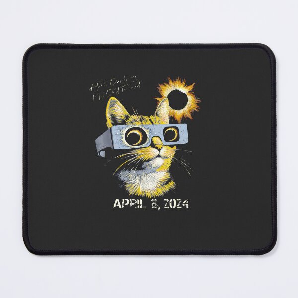 Item preview, Cat-Hello-Darkness-My-Old-Friend-Solar-Eclipse-April-08-2024-(1) designed and sold by rappadfdeuin.