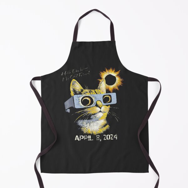Item preview, Cat-Hello-Darkness-My-Old-Friend-Solar-Eclipse-April-08-2024-(1) designed and sold by rappadfdeuin.