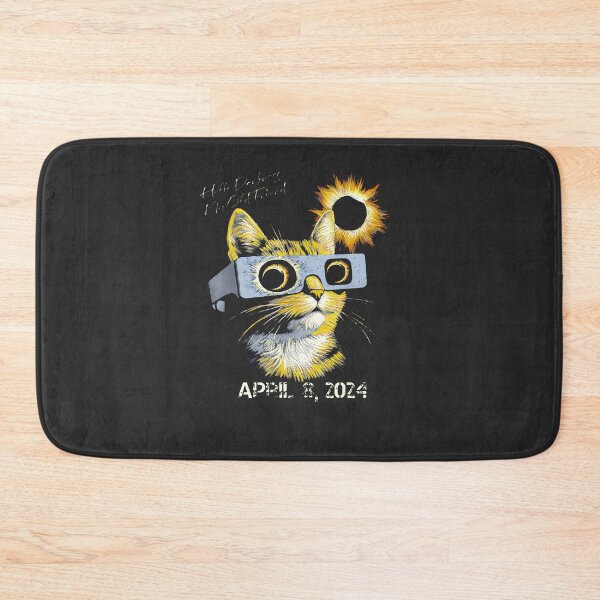 Item preview, Cat-Hello-Darkness-My-Old-Friend-Solar-Eclipse-April-08-2024-(1) designed and sold by rappadfdeuin.