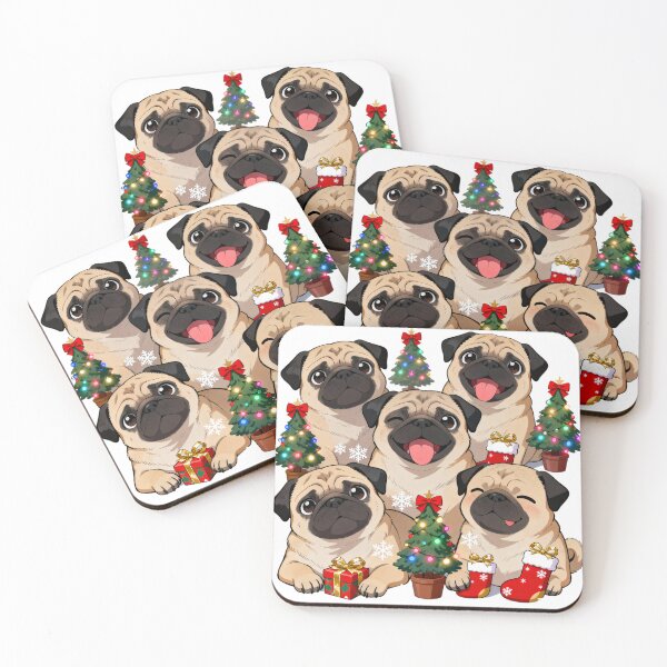 Item preview, Pug Merry Christmas designed and sold by forget45studio.