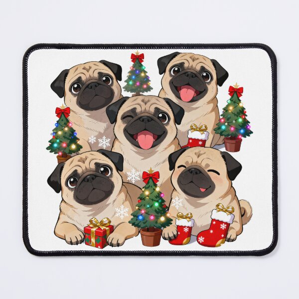 Item preview, Pug Merry Christmas designed and sold by forget45studio.
