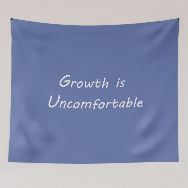 Item preview, Growth Is Uncomfortable – Mindset Quote designed and sold by ArtNestVerse.