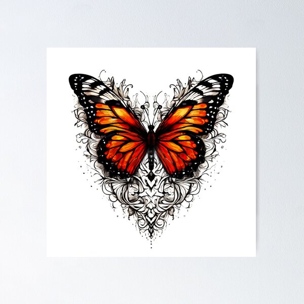 Item preview, Butterfly tattoo designed and sold by MrAroSz.