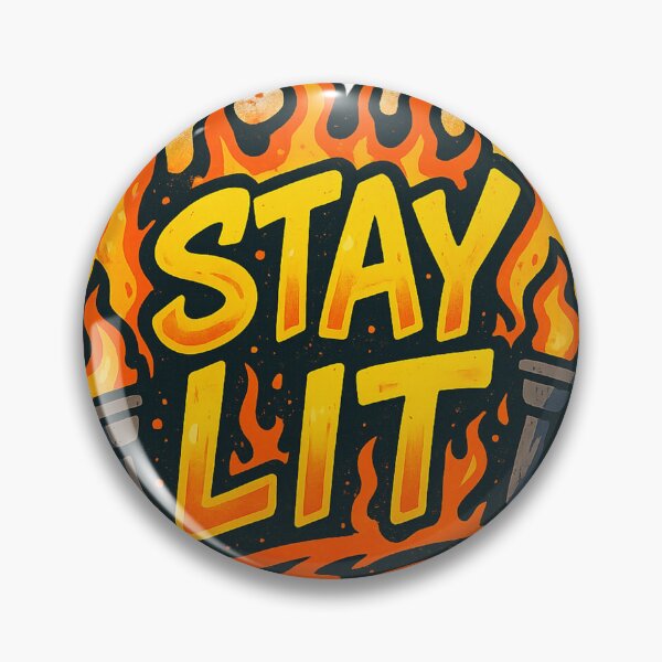 Item preview, STAY LIT – Fire Energy Graffiti Tee designed and sold by PastimeMastery.