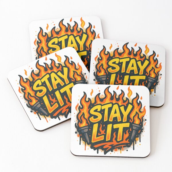 Item preview, STAY LIT – Fire Energy Graffiti Tee designed and sold by PastimeMastery.