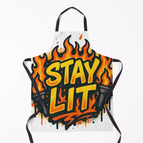Item preview, STAY LIT – Fire Energy Graffiti Tee designed and sold by PastimeMastery.