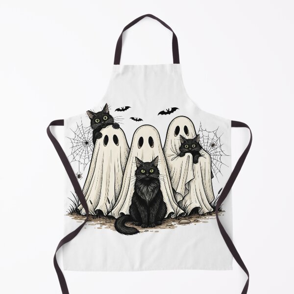 Item preview, 3 ghosts and 3 cats designed and sold by Plotterzebra.