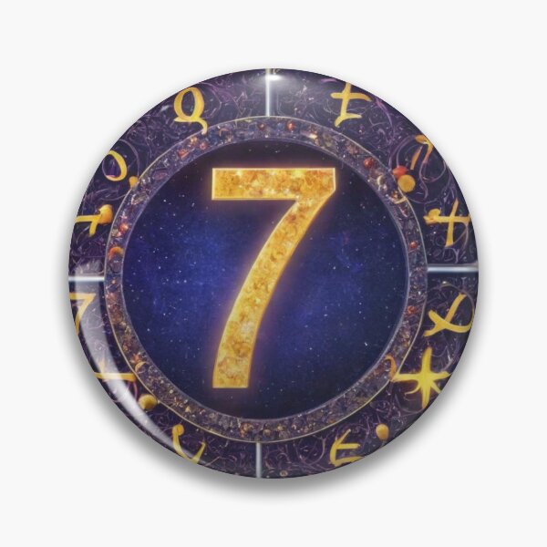Item preview, Astrological number 7 designed and sold by Lichtwellenart.