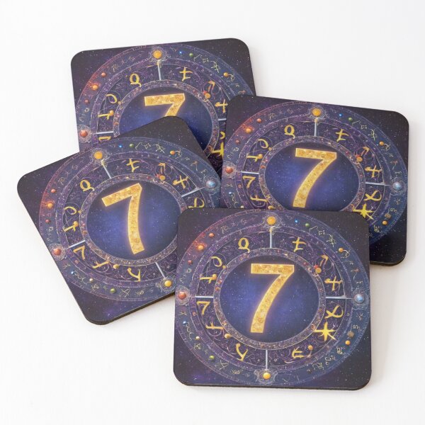 Item preview, Astrological number 7 designed and sold by Lichtwellenart.