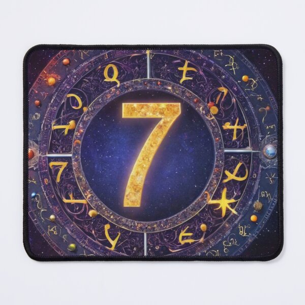Item preview, Astrological number 7 designed and sold by Lichtwellenart.