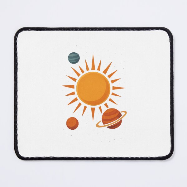 Item preview, Retro Sun and Planets | Vintage Cosmic Solar System Art designed and sold by Pixcelcosmic.