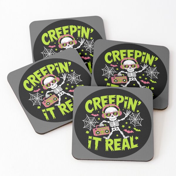 Item preview, The Beat Box Boneyard: This colorful and whimsical design features a group of spooky friends from outer space. designed and sold by Grang Art Artistic Designs.