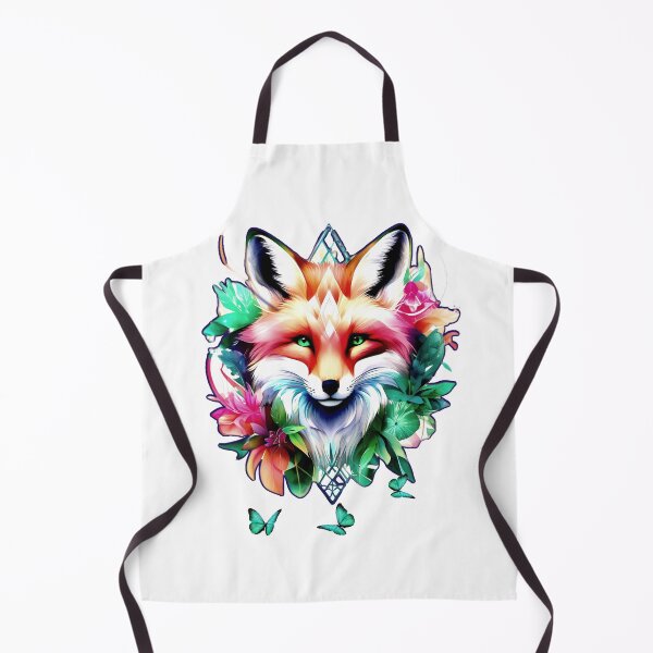 Item preview, Geometric Floral Fox – Vibrant Animal and Nature Fusion Art designed and sold by Naturalite19.