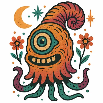 Artwork thumbnail, Alien Octopus by Ricaso