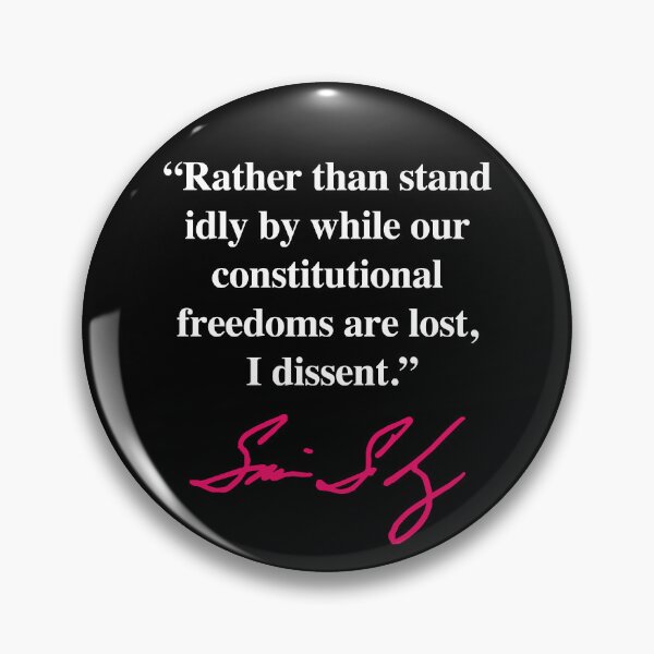 Item preview, I dissent - Sonia Sotomayor (pink signature) designed and sold by Thelittlelord.