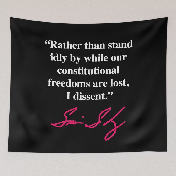Item preview, I dissent - Sonia Sotomayor (pink signature) designed and sold by Thelittlelord.