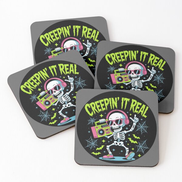Item preview, The Skeleton's Jam: This colorful and whimsical design features a group of spooky friends from outer space. designed and sold by Grang Art Artistic Designs.