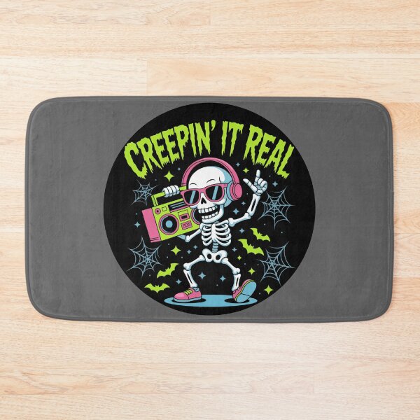 Item preview, The Skeleton's Jam: This colorful and whimsical design features a group of spooky friends from outer space. designed and sold by Grang Art Artistic Designs.