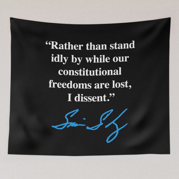 Item preview, I dissent - Sonia Sotomayor (blue signature) designed and sold by Thelittlelord.