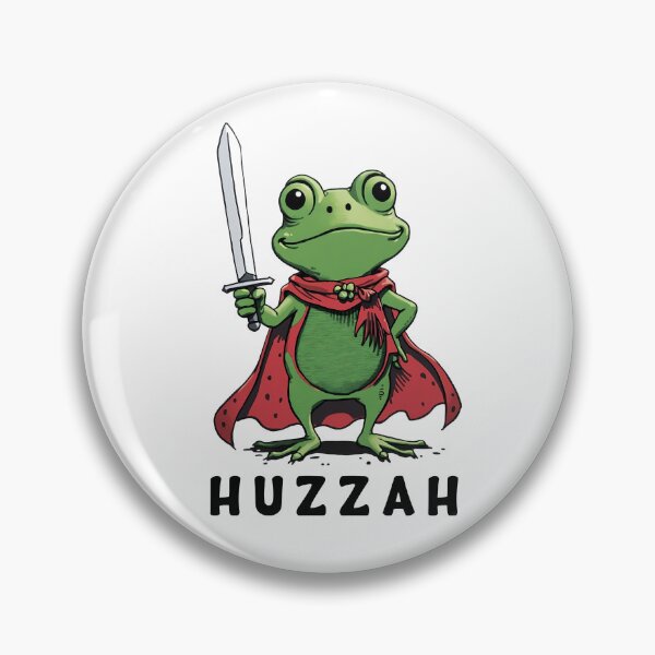 Item preview, Huzzah Frog Knight Medieval Fantasy Gamer Meme designed and sold by MintaApparel.