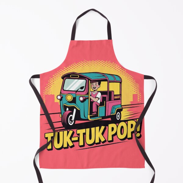 Item preview, Cheerful Tuk-Tuk Ride in Retro Pop Style designed and sold by SplashTastic.